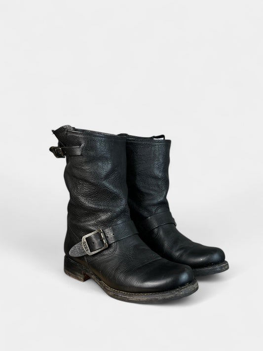 Bottes en cuir Noire Frye, 7