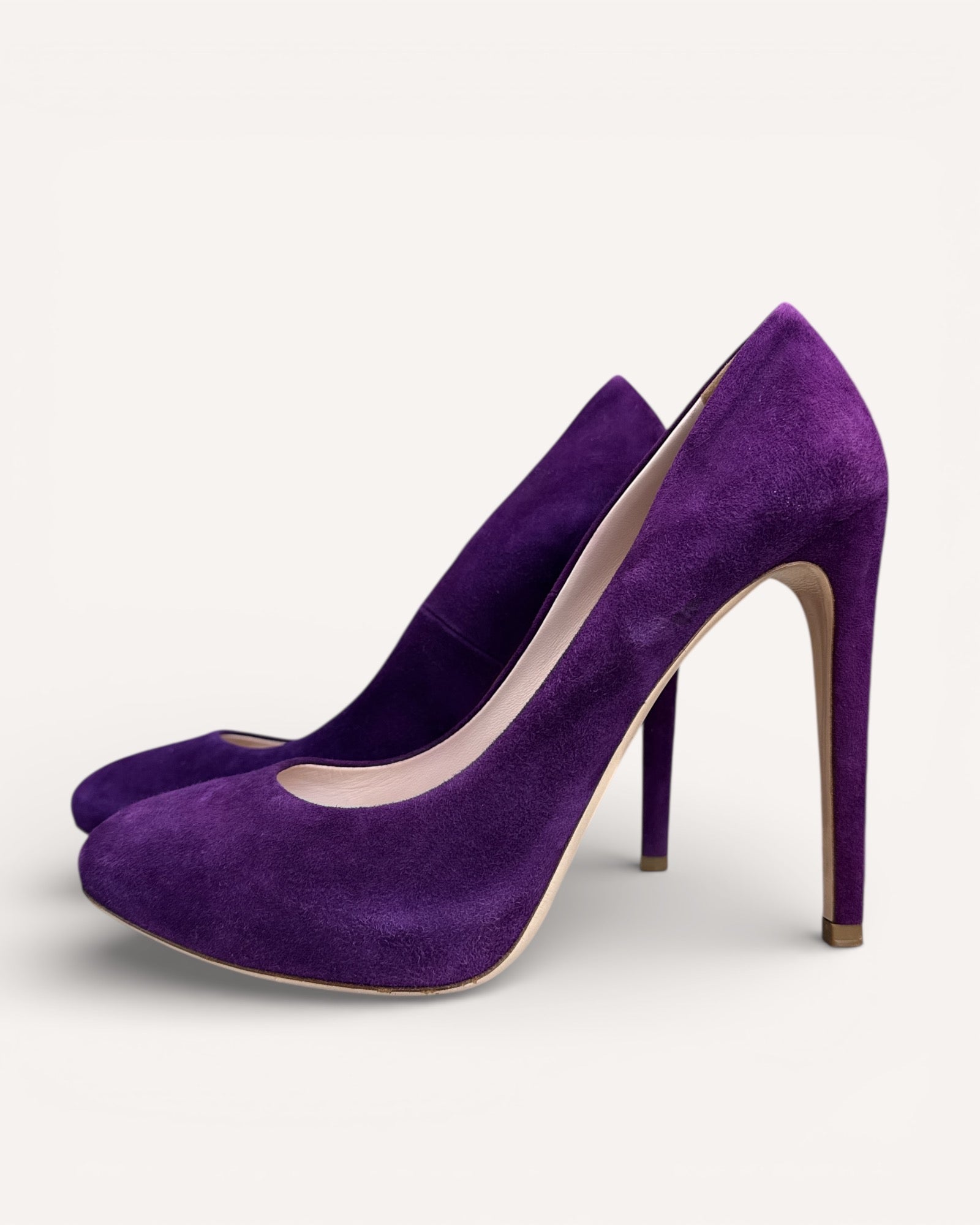 Miu miu Mauve suede heels, 41