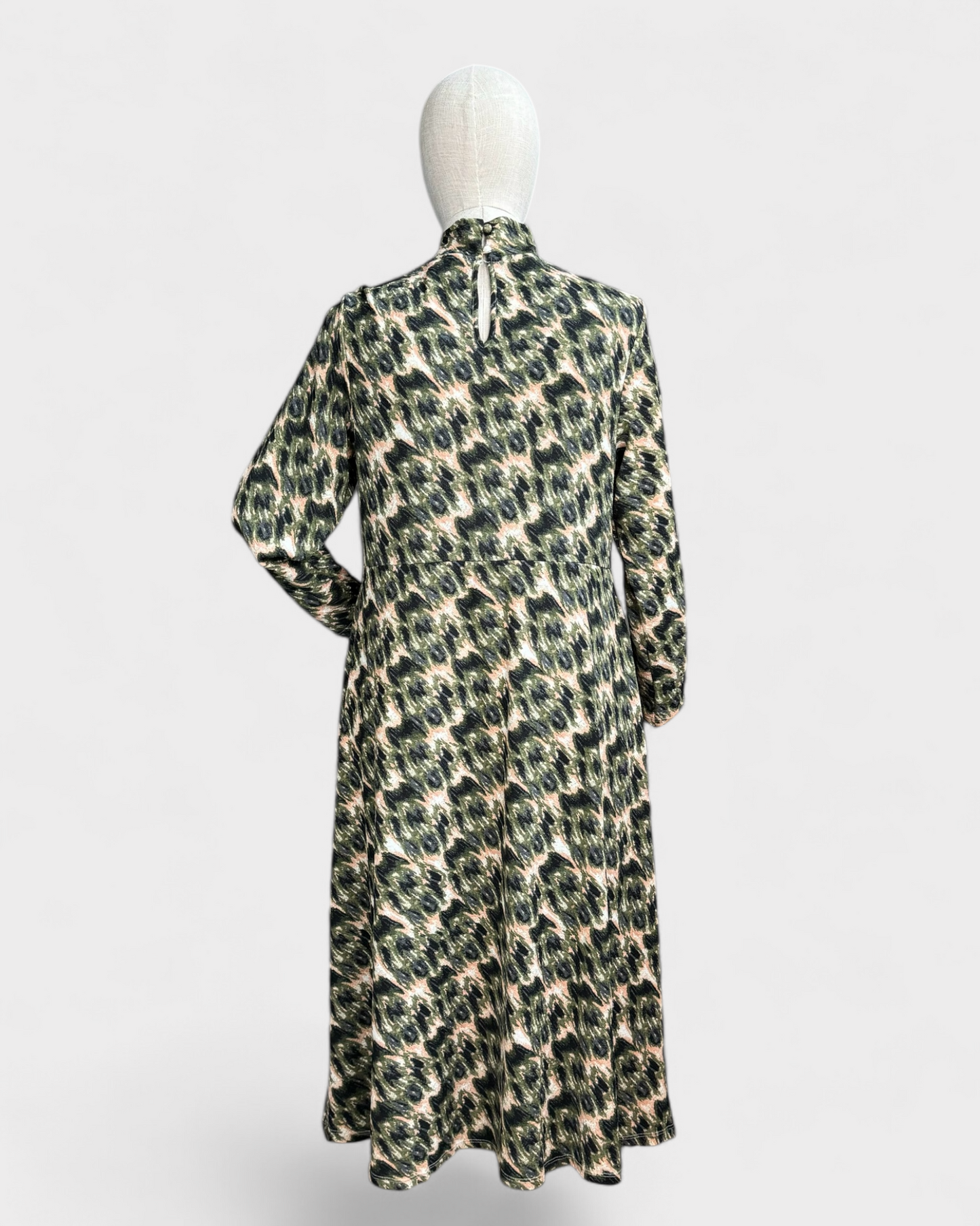 Robe imprimée longue vert rose beige, Rachel Comey, XL