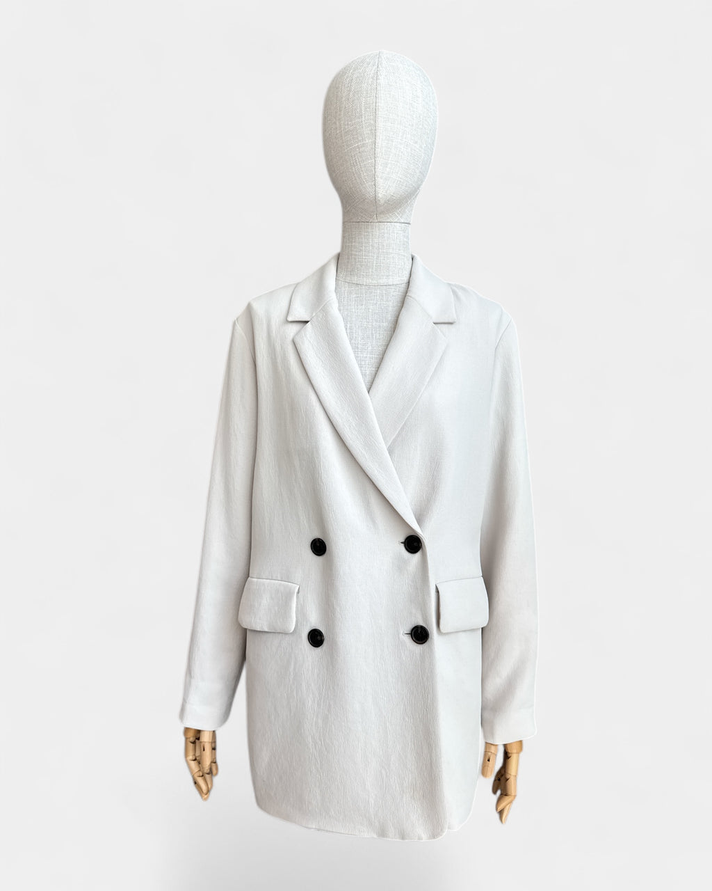 Wilfred Chalk Double-Breasted Jacket, 1