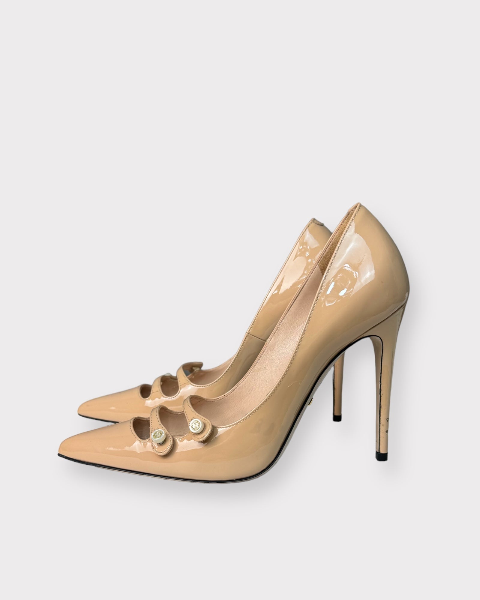Beige stilettos, Gucci, 6